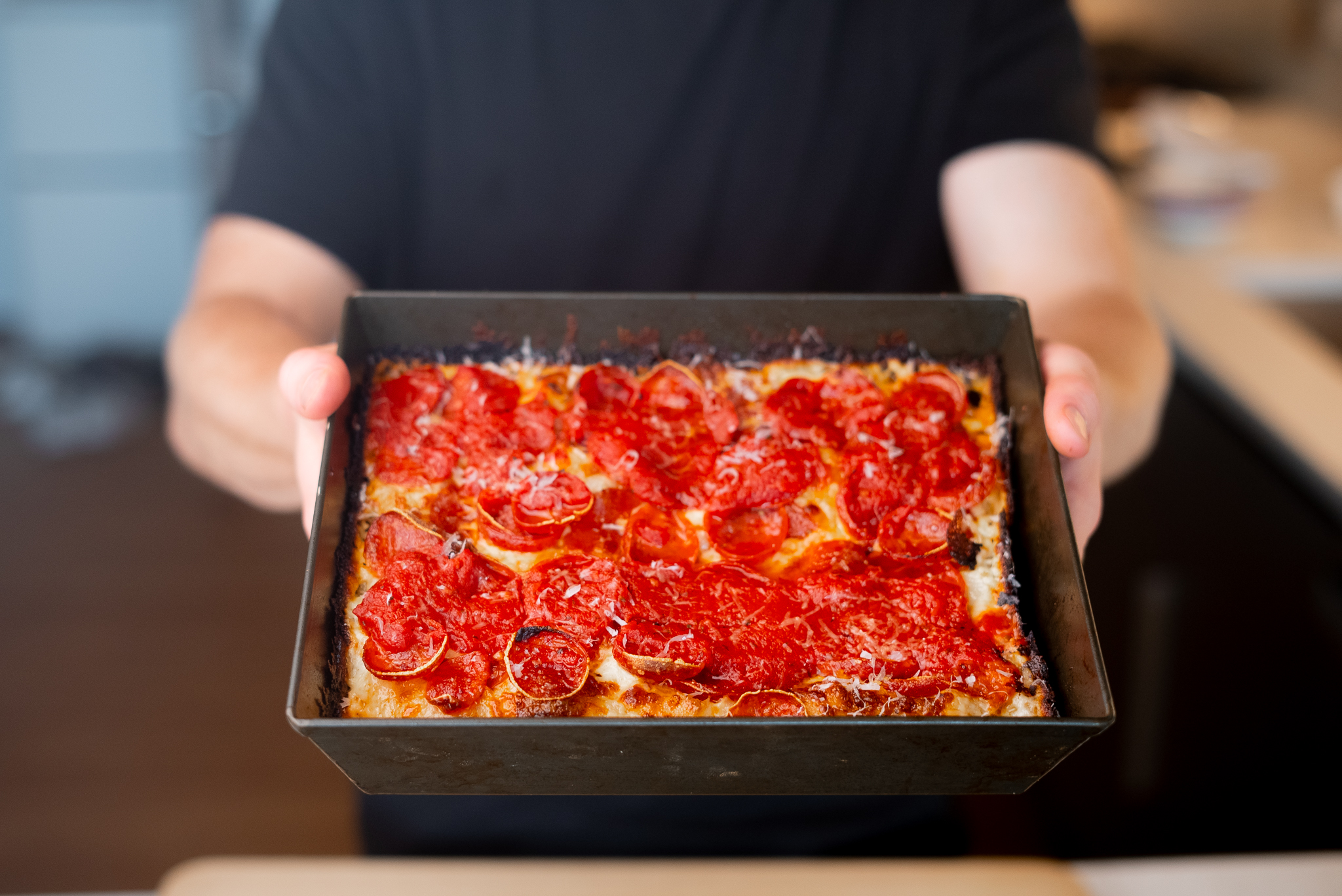 Charlie's early home pizza